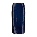 Blue Silk Midi Skirt