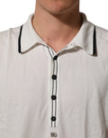 Black Leaf Print Silk Men Crew Neck T-shirt