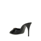 Black Lamb Ovis Aries Stiletto Heel Sandals