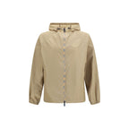 Beige Nylon Shell Jacket