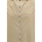 Beige Nylon Shell Jacket