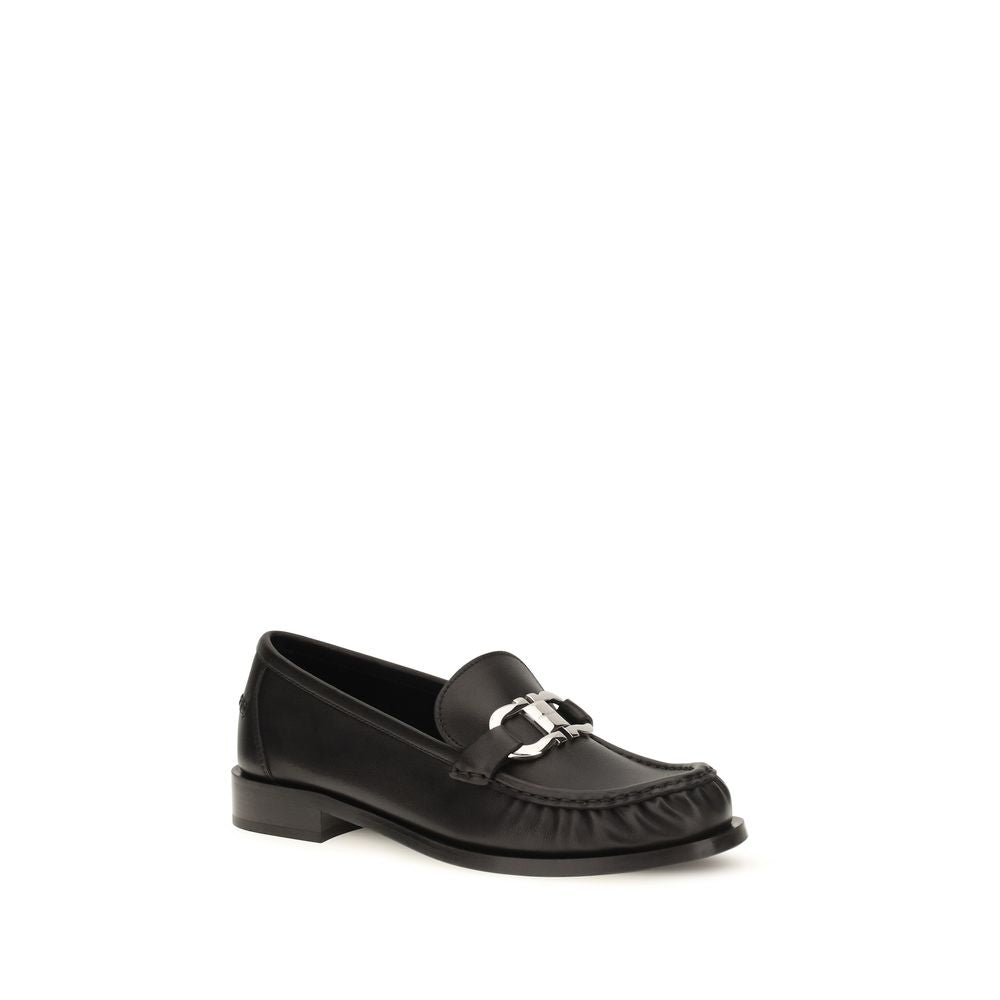 Black Calf Leather Bos Taurus Slip-On Loafers