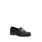 Black Calf Leather Bos Taurus Slip-On Loafers