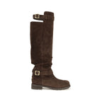 Brown Calf Leather Bos Taurus Lace-Up Boots