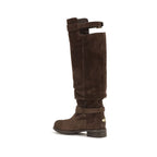 Brown Calf Leather Bos Taurus Lace-Up Boots