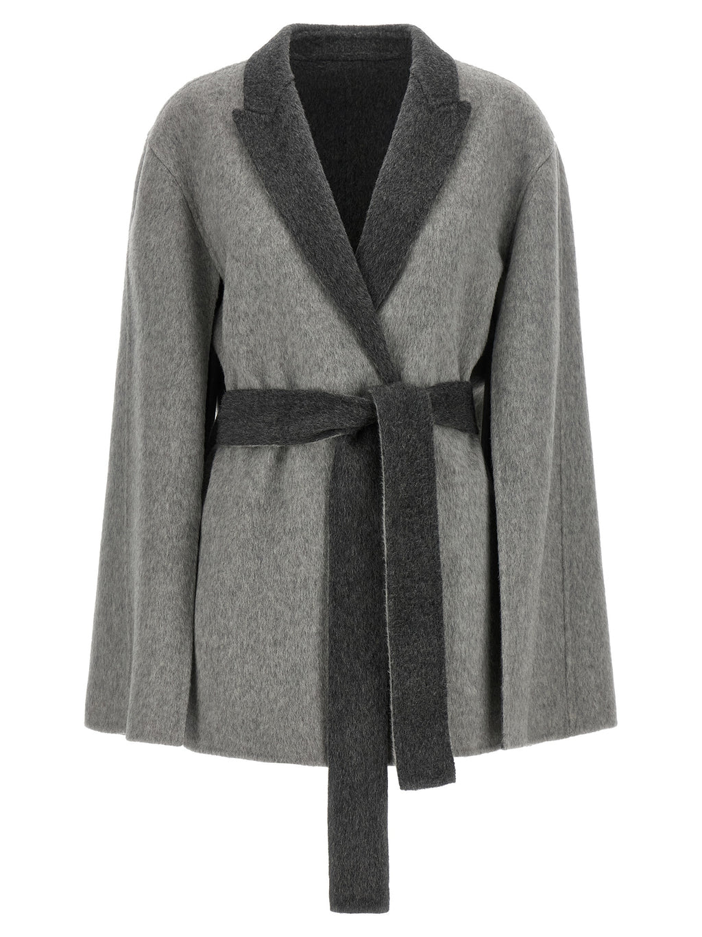 Gray Wool Cardigan