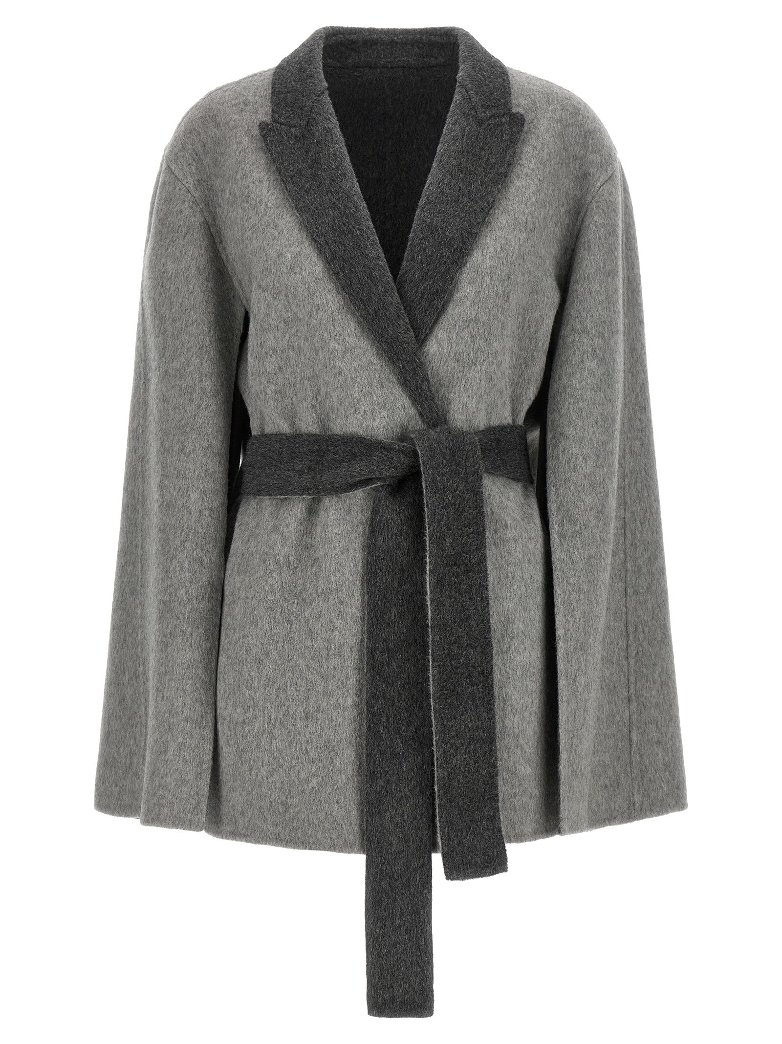 Gray Wool Cardigan