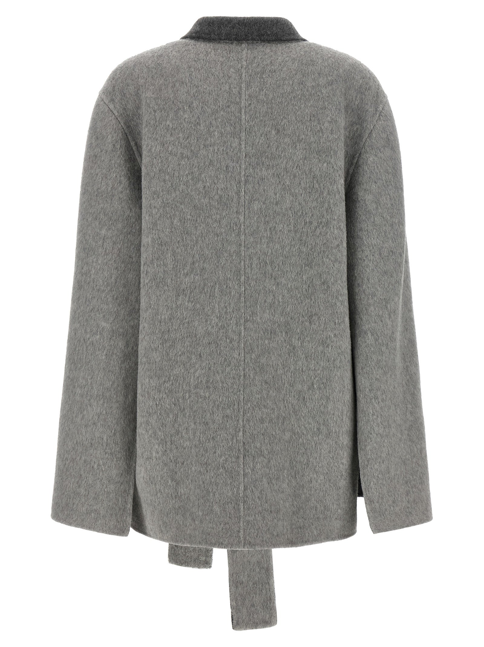 Gray Wool Cardigan