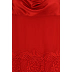 Multicolor Silk Cocktail Dress