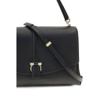 Black Calf Leather Bos Taurus Shoulder Bag