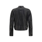 Black Buffalo Leather Bomber