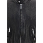 Black Buffalo Leather Bomber
