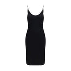 Black Viscose Casual Dress