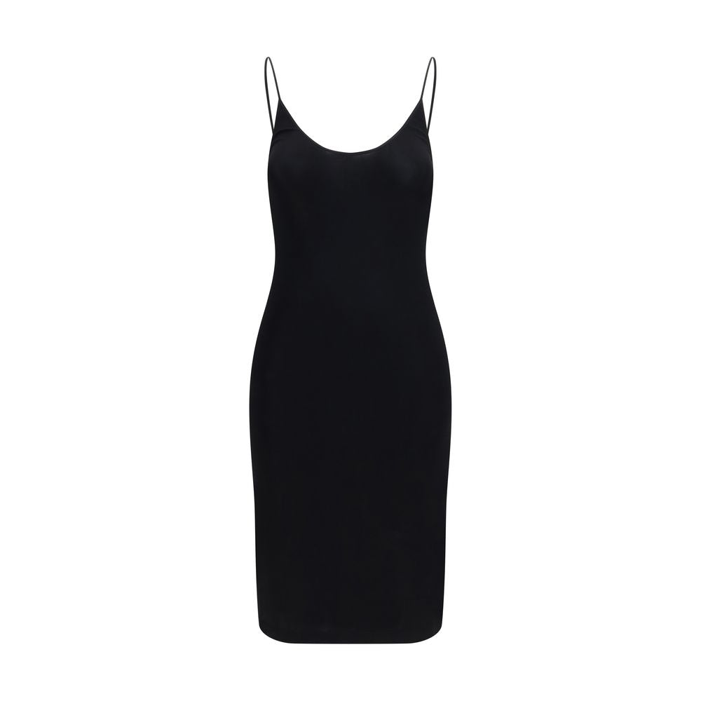 Black Viscose Casual Dress
