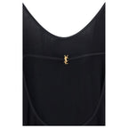 Black Viscose Casual Dress