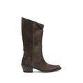 Brown Leather Ankle Boots