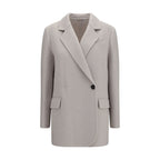 White Wool Oves Aries Full-Length Jacket
