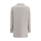 White Wool Oves Aries Full-Length Jacket