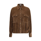 Brown Viscose Pattern Shirt