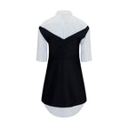 Black Wool Oves Aries Casual Dress