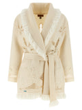 White Virgin Wool Cardigan