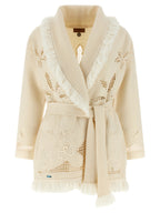 White Virgin Wool Cardigan