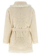 White Virgin Wool Cardigan