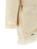 White Virgin Wool Cardigan
