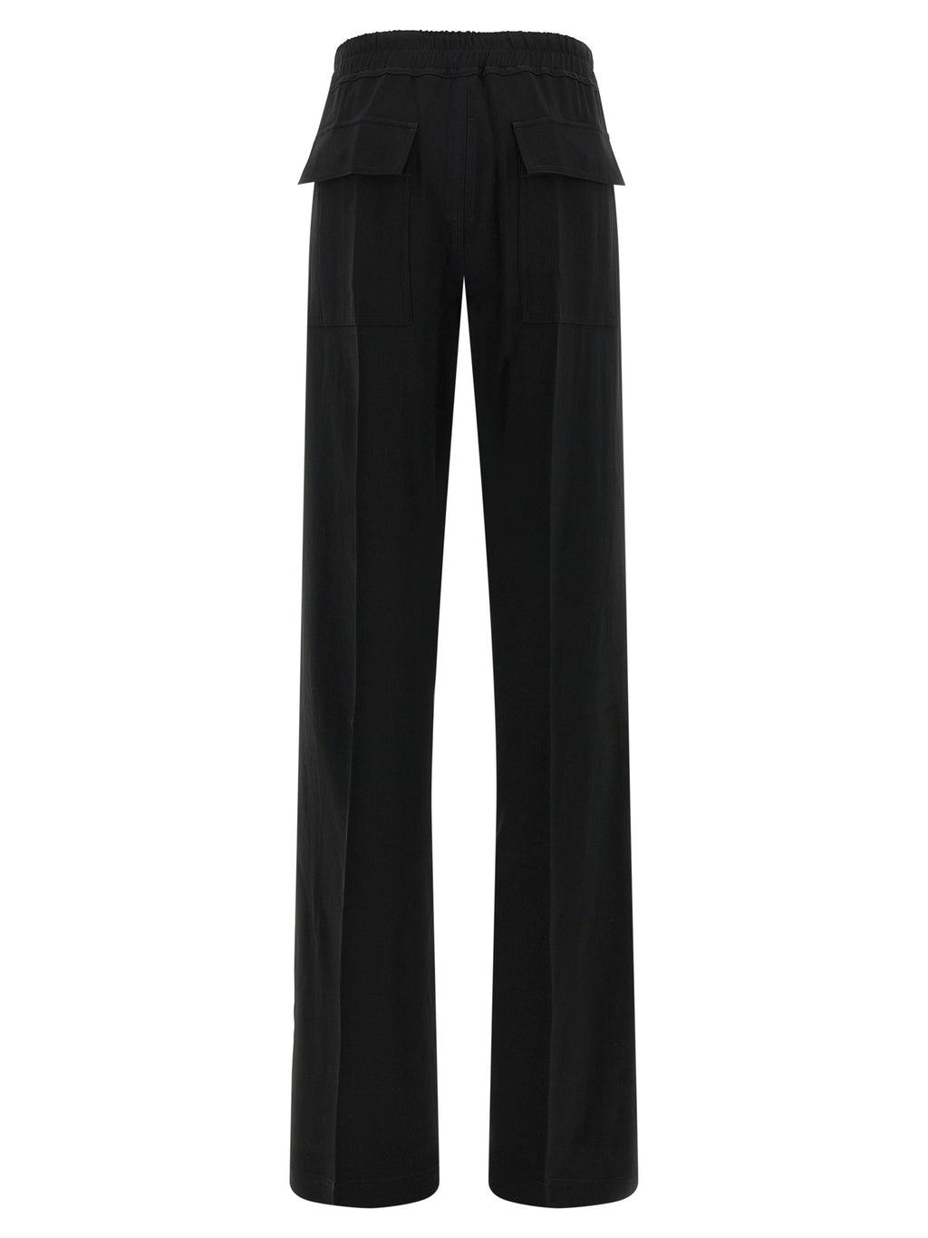 Black Viscose Casual Pants
