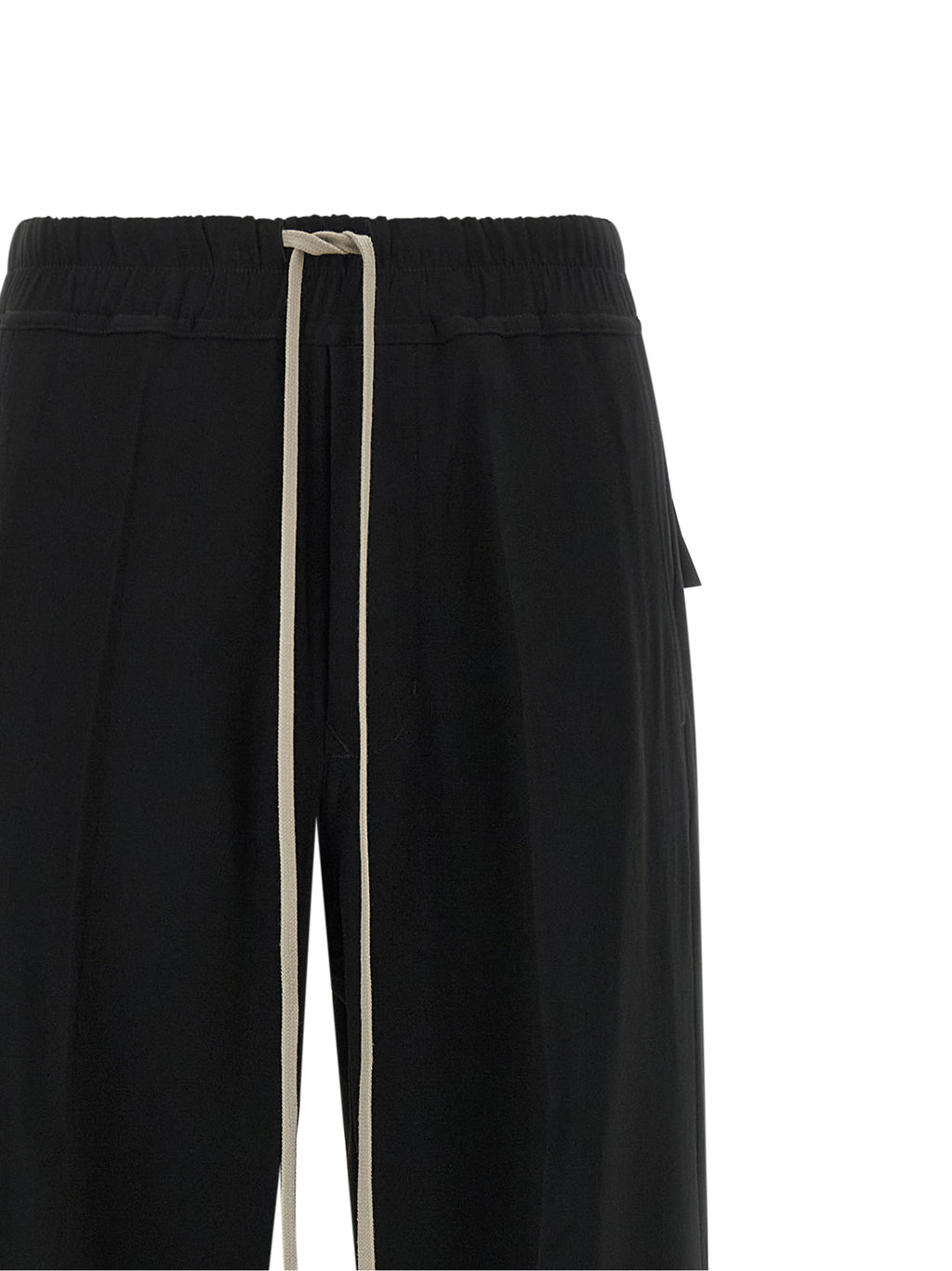 Black Viscose Casual Pants