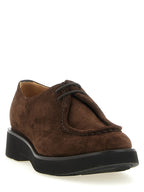 Brown Calfskin Oxfords And Derbies