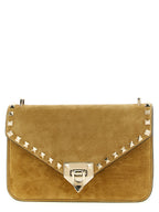Beige Calfskin Crossbody Bag