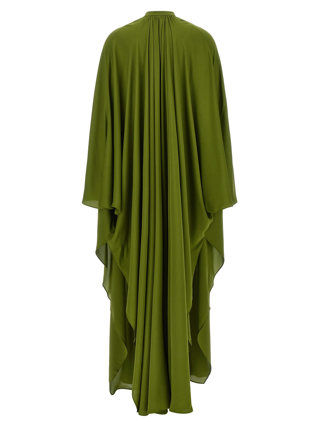 Bicolor Silk Long Dress