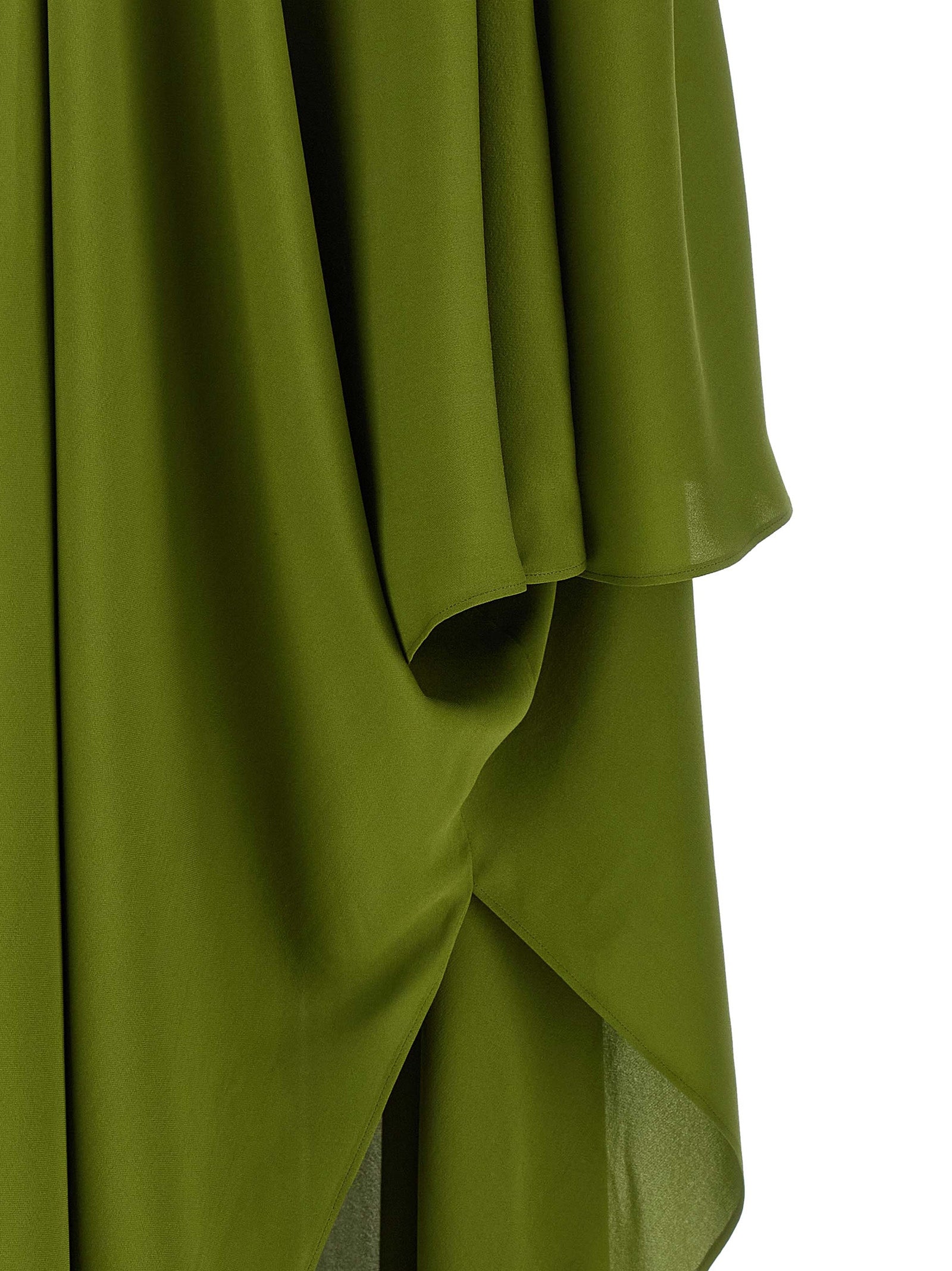 Bicolor Silk Long Dress