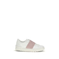 White Calf Leather Bos Taurus Low Top Sneakers