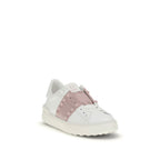 White Calf Leather Bos Taurus Low Top Sneakers