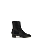 Black Calf Leather Bos Taurus Ankle Boots