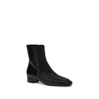 Black Calf Leather Bos Taurus Ankle Boots
