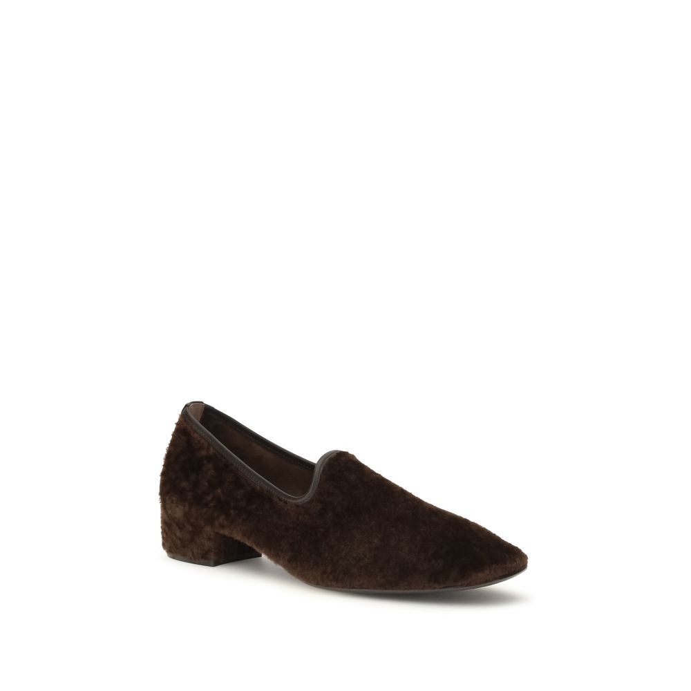 Brown Calf Leather Bos Taurus Slip-On Loafers