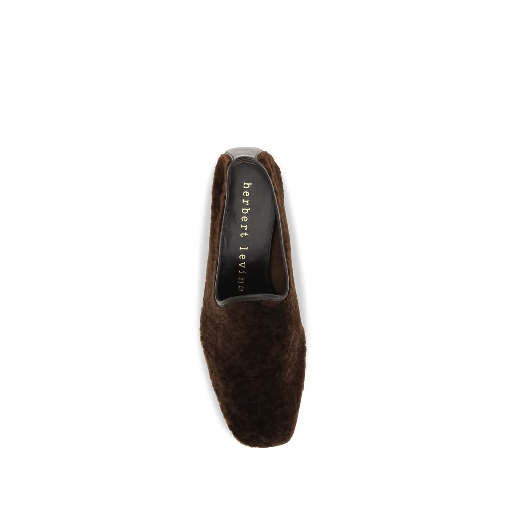 Brown Calf Leather Bos Taurus Slip-On Loafers