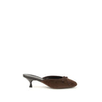 Brown Calf Leather Bos Taurus Stiletto Heel Sandals
