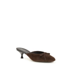 Brown Calf Leather Bos Taurus Stiletto Heel Sandals