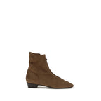 Brown Calf Leather Bos Taurus Ankle Boots