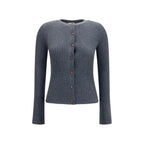 Gray Cashmere Cardigan