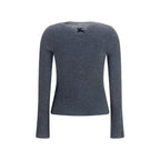 Gray Cashmere Cardigan