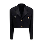 Black Wool Oves Aries Blazer