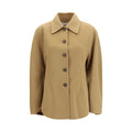 Beige Wool Oves Aries Full-Length Jacket