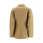 Beige Wool Oves Aries Full-Length Jacket