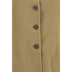 Beige Wool Oves Aries Full-Length Jacket