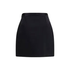 Black Wool Oves Aries Mini Skirt